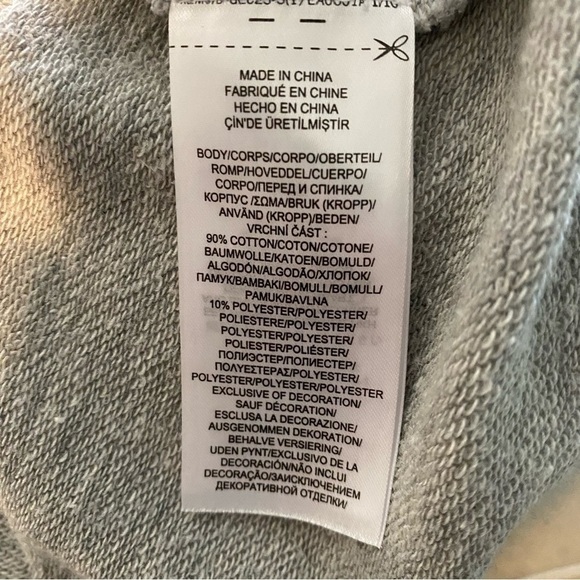 Lauren Ralph Lauren Ruffled Sleeves Pullover Sweatshirt Gray Size L - Picture 12 of 15